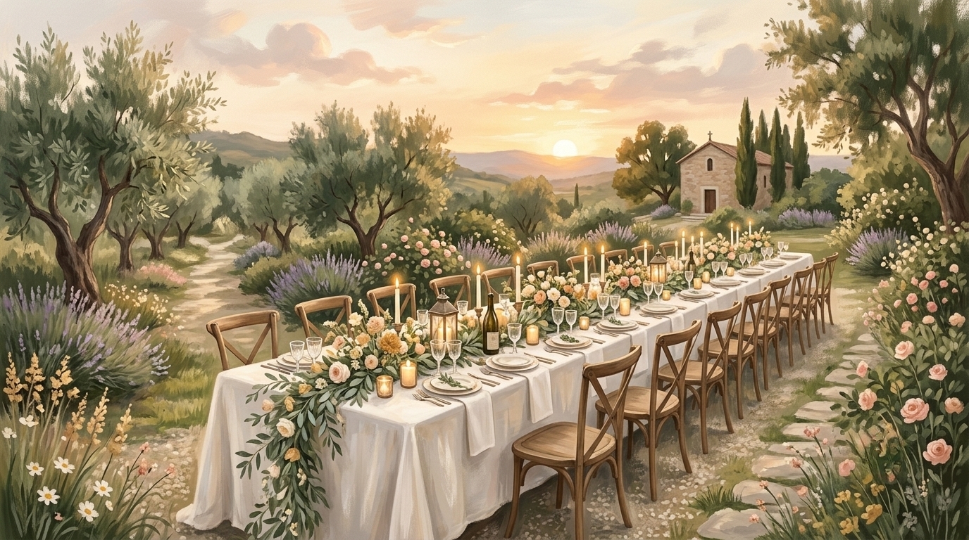 Many are called but few are chosen — a long table set with many empty chairs, waiting to be filled