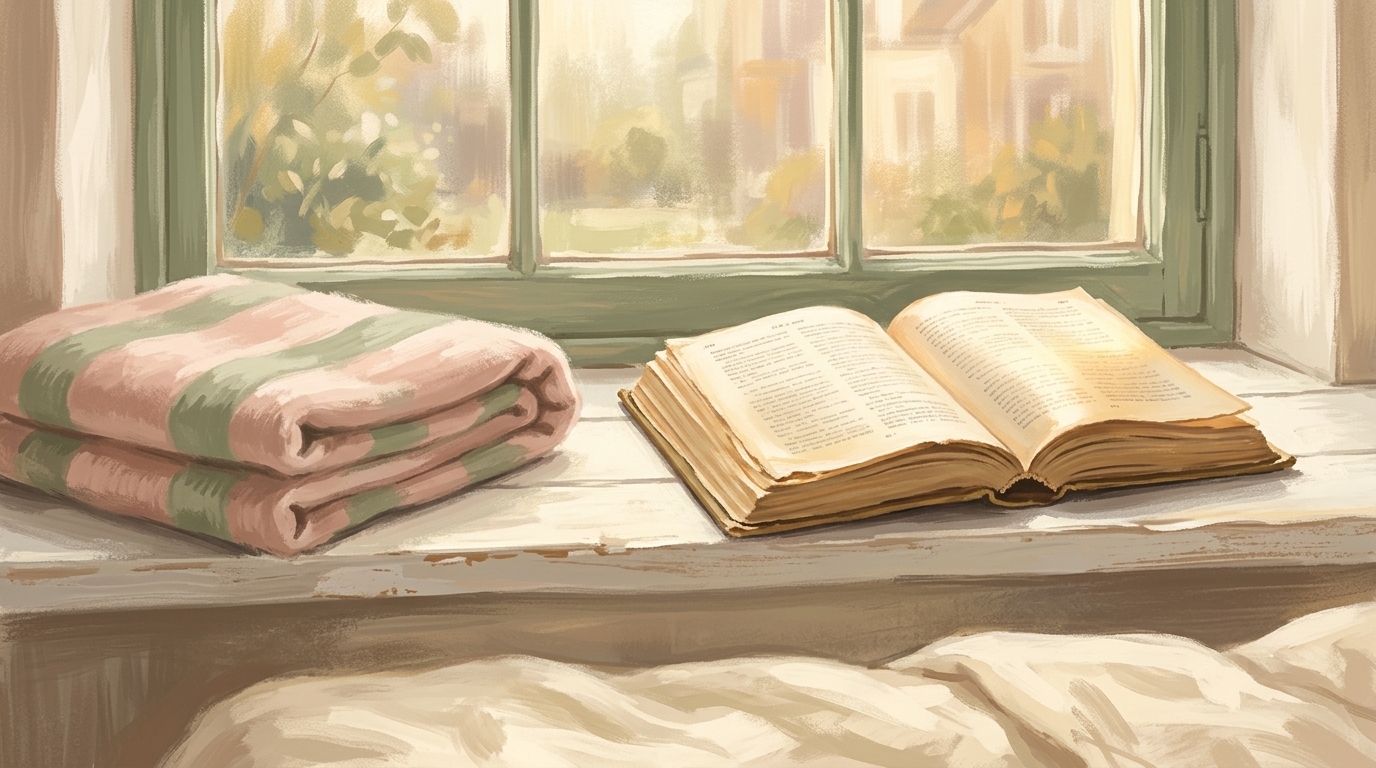 The laborers are few — an open book left on a windowsill in morning light
