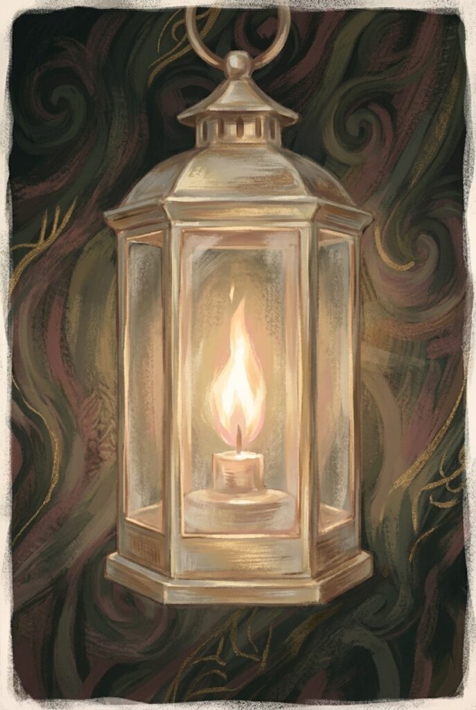 Be thou opened — a single flame held steady against darkness